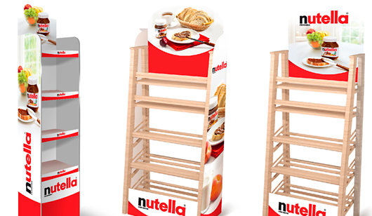 Дизайн дисплеев Nutella® для сети Бахетле